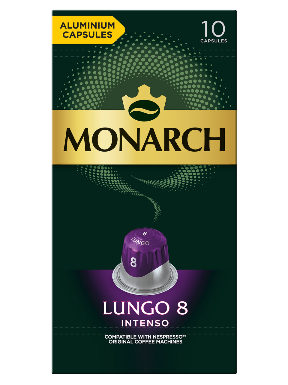

Кофе в капсулах Monarch Lungo 8 Intenso 10 шт 52 г