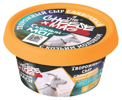 

Сыр Сырный Маг творожный с козьим молоком 60%, 140г