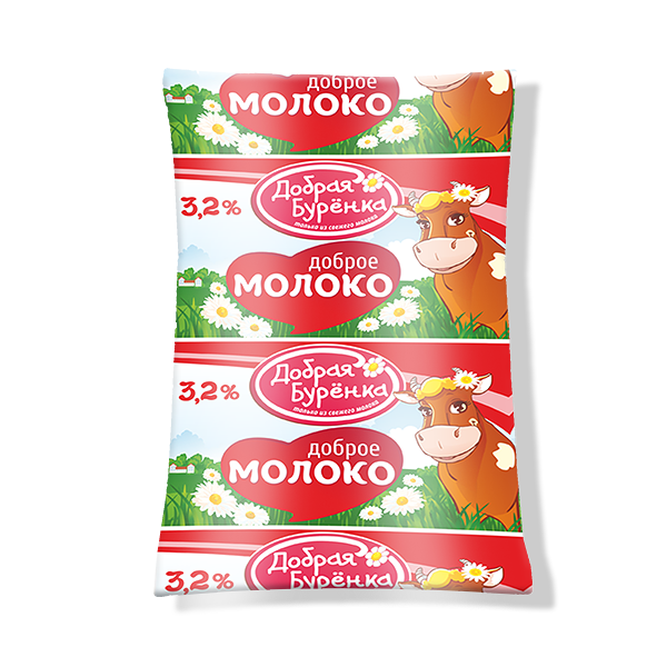 Молоко Добрая Буренка, 3.2%