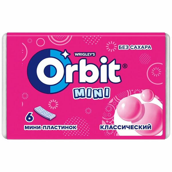 Жевательная резинка Orbit Классический для детей 10.2 г