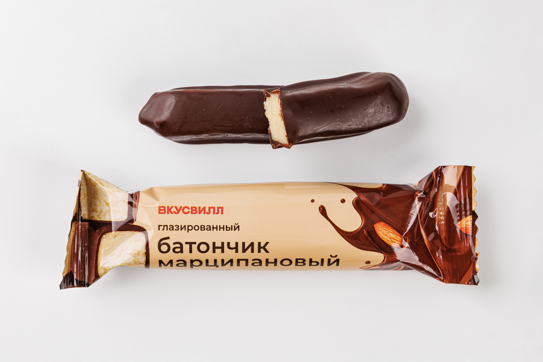 

Батончик ВкусВилл глазированный марципановый классический 50 г