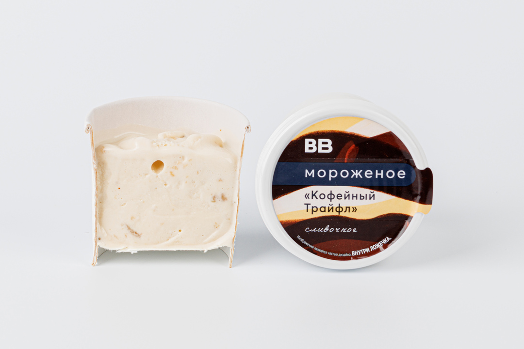 

Мороженое ВкусВилл сливочное Кофейный Трайфл 75 г