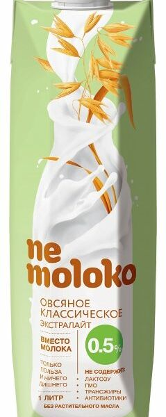 Напиток овсяный  Nemoloko Экстралайт Классический 0,5%