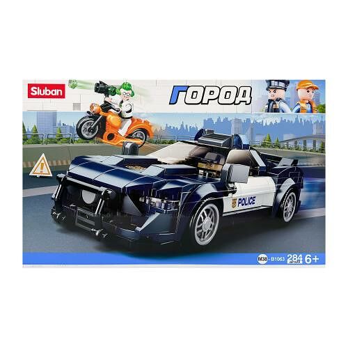 Конструктор Sluban полиция погоня M38-B1063 284 деталей 38х23.7х6.7 см