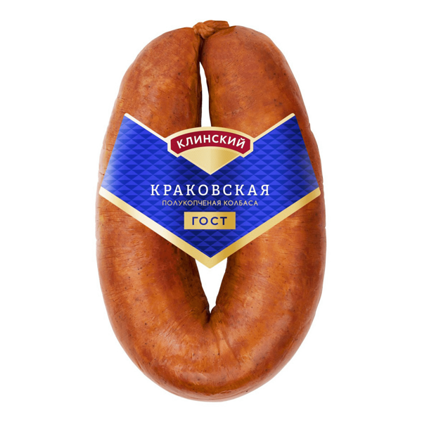 Колбаса полукопченая Клинский мясокомбинат Краковская 380г