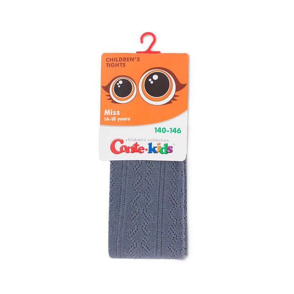 Колготки детские CONTE-KIDS MISS, р.140-146 (22), 617 темно-серый