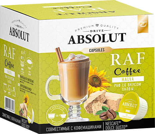 Кофе в капсулах Absolut Drive Раф Халва Dolce Gusto 200 г