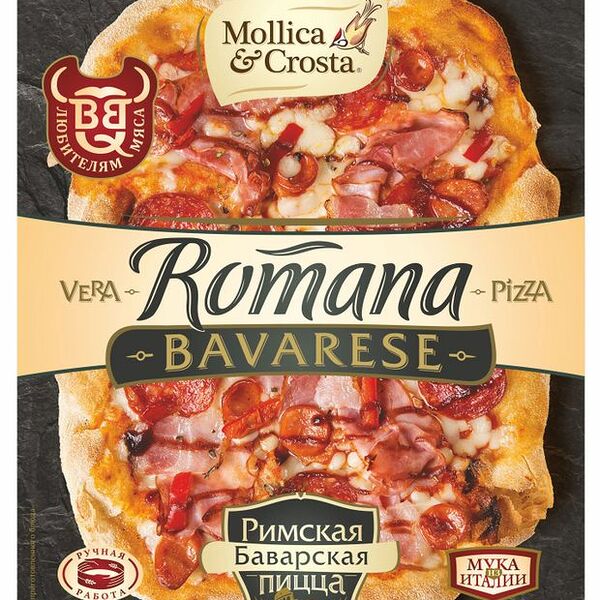 Пицца Mollica&Crosta Римская баварская замороженная