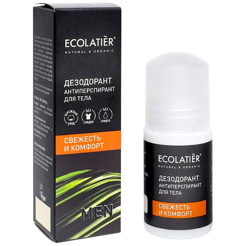 

Дезодорант-антиперспирант Ecolatier Men Свежесть и комфорт 50 мл