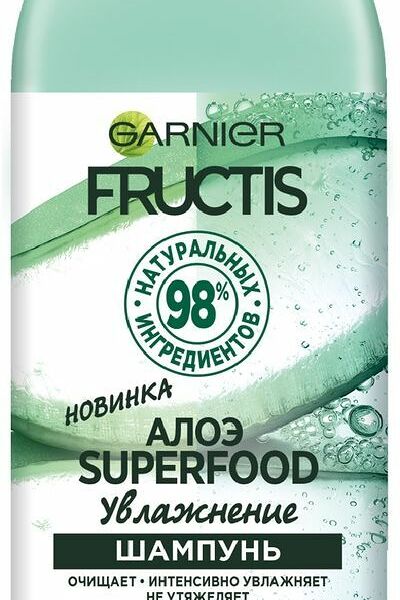 Шампунь для волос Garnier Fructis Алоэ Superfood Увлажнение