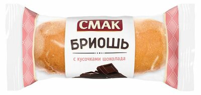 Бриошь Смак Французские улочки с кусочками шоколада 30 г