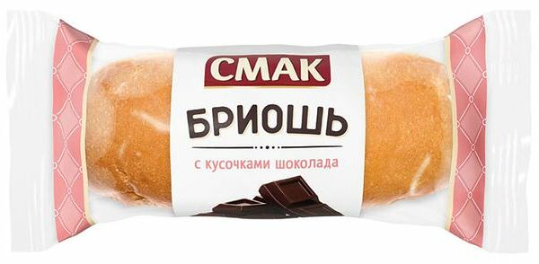 Бриошь Смак Французские улочки с кусочками шоколада, 30г