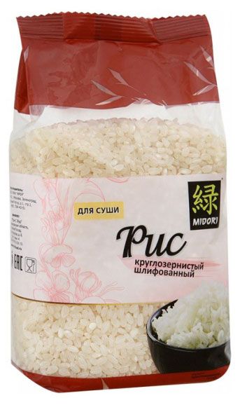 

Рис Midori круглозернистый для суши 450 г