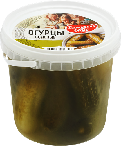 

Огурцы соленые Домашний вкус 9-14 см 1 кг