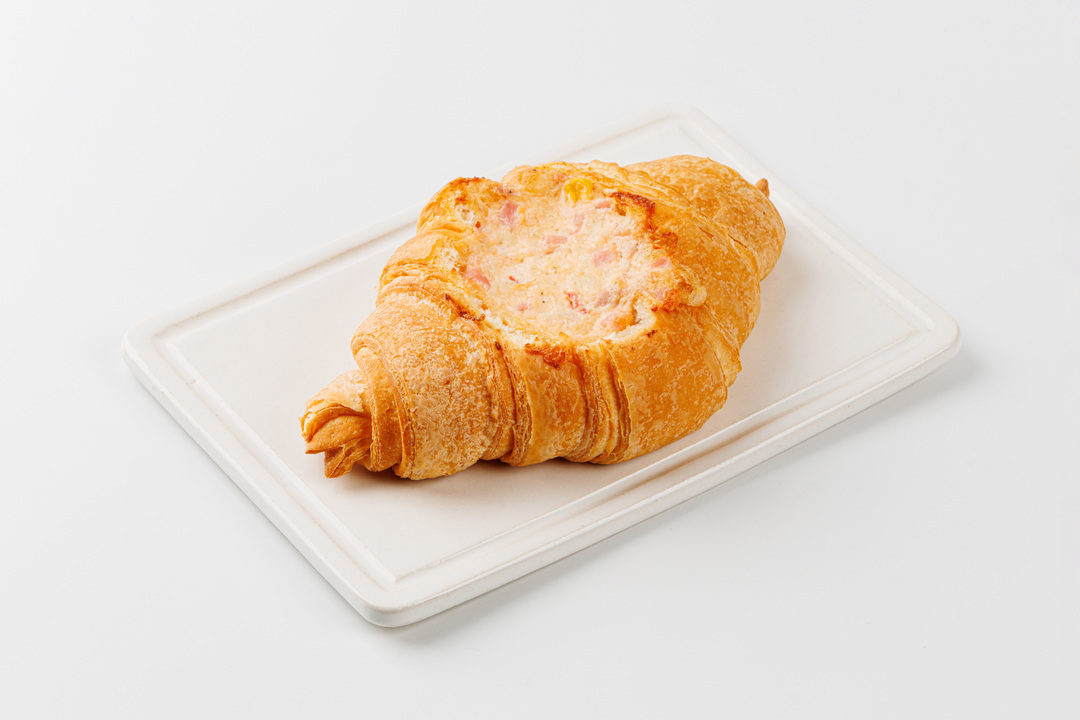 

Круассан-лодочка ВкусВилл Ветчина и сыр, кафе, 80 г