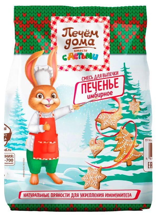 

Смесь для выпечки Печём дома Имбирное печенье 300 г