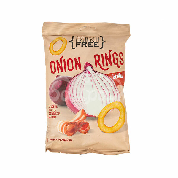 Снеки Картофельные  Луковые Кольца 45гр Бекон