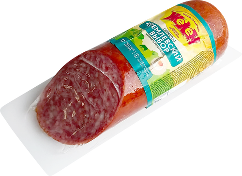 

Колбаса полукопченая ЖЕЛЕН Сервелат Кремлевский выбор, 350г