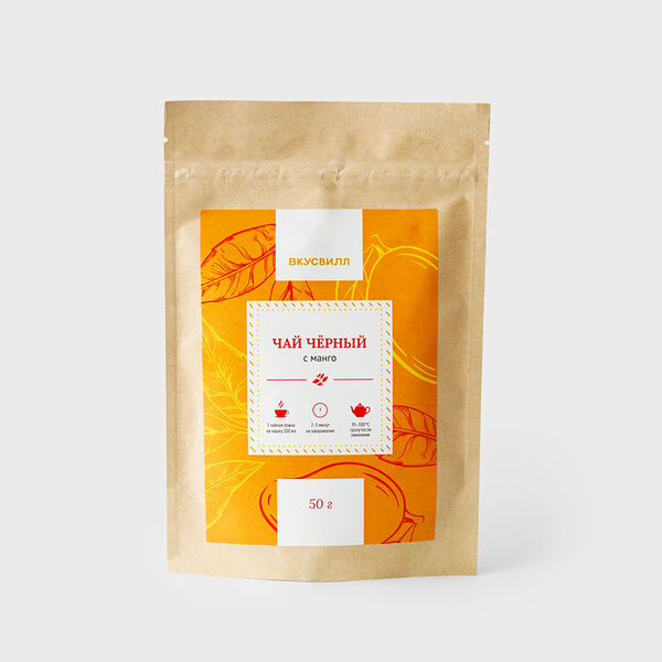 Черный чай с манго