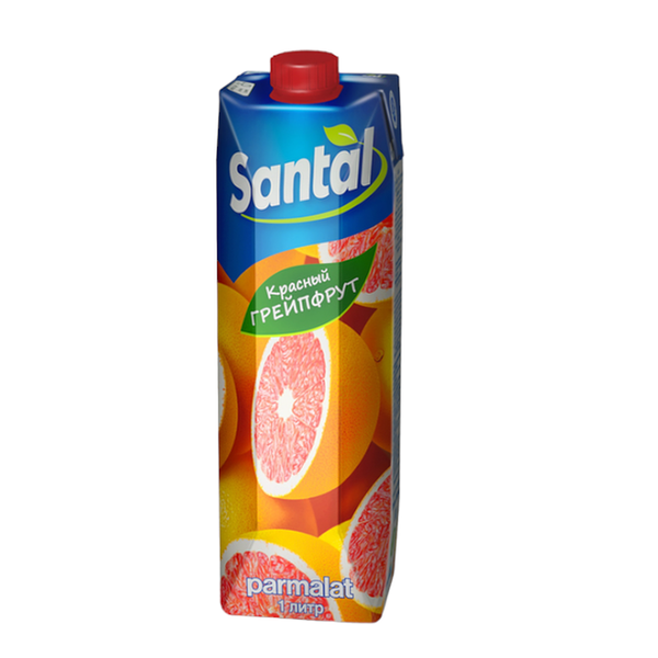 Напиток сокосодержащий Santal Красный грейпфрут, 1 л 