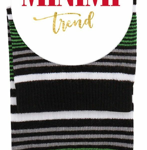 Носки женские Minimi Trend 4205 в полоску Verde, р. 39-41