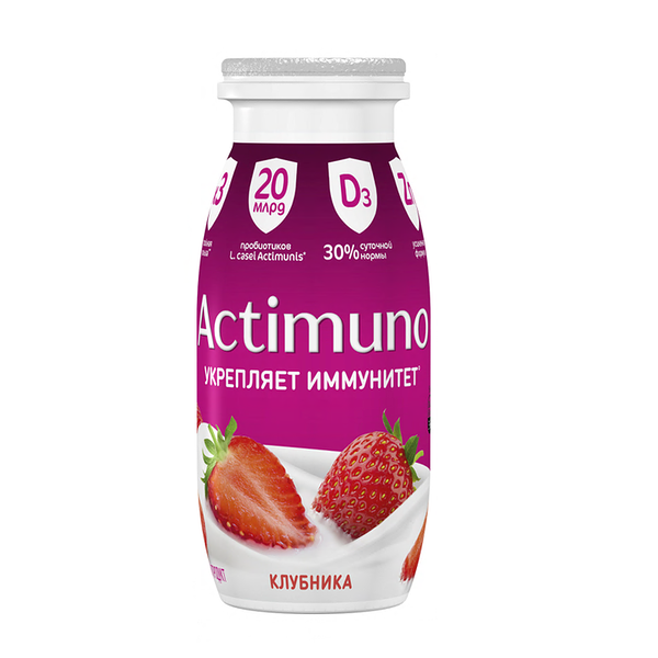 Продукт кисломолочный Actimuno клубника 1,5% 95г