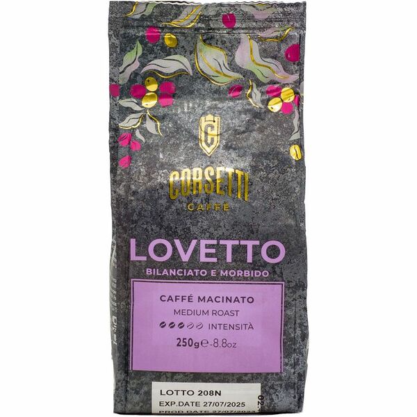 Кофе молотый Corsetti Lovetto, 250 г