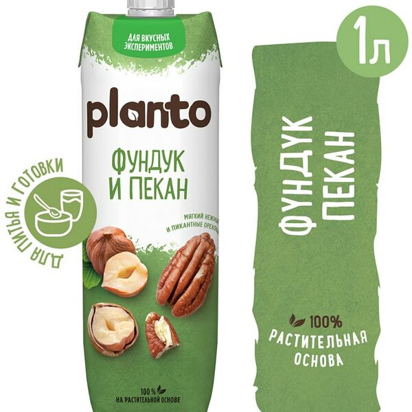 Напиток ореховый Planto фундук пекан 1% 1л