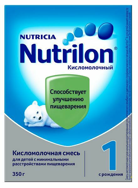 Смесь сухая кисломолочная Nutrilon 1 с рождения, 350 г