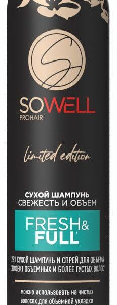 Шампунь сухой SoWell Clean & Fresh чистота и свежесть 200 мл