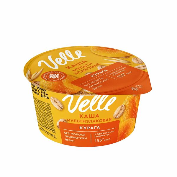 Продукт овсяный Velle Каша с курагой ферментированный 170 г