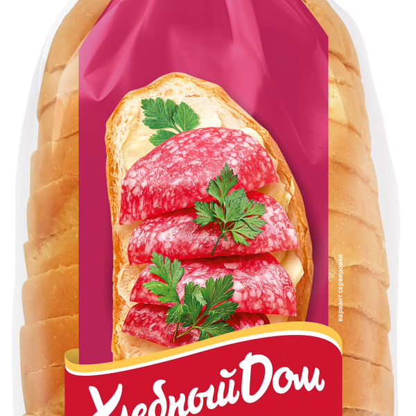 Батон Нарезной Московский ТМ Хлебный дом, 350г