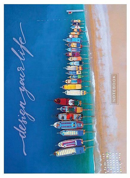 Тетрадь Пзбм Вид сверху на скрепке в клетку А4 в ассортименте