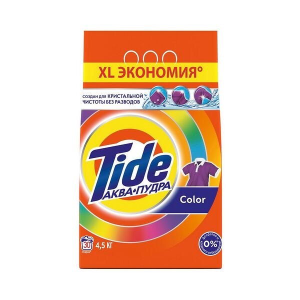 Синтет. моющее ср-во Tide (4,5) Absolute Автомат Color (гарант чистоты)