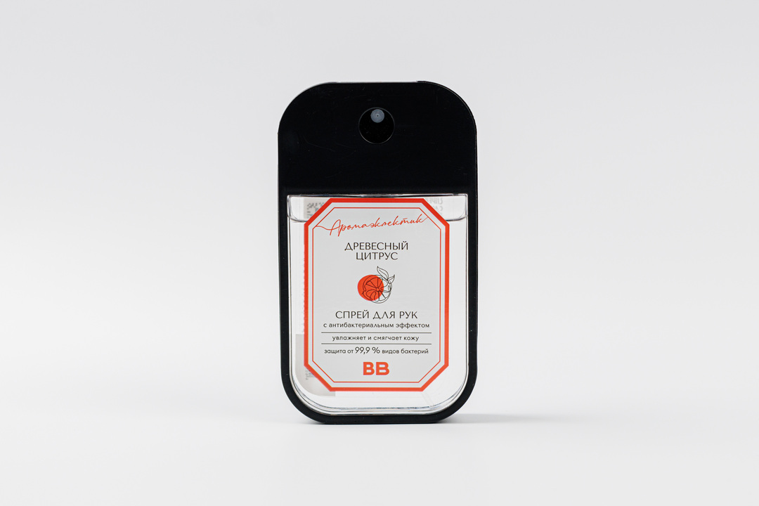 

Спрей для рук Аромаэклектик с антибактериальным эффектом Древесный цитрус 42 г