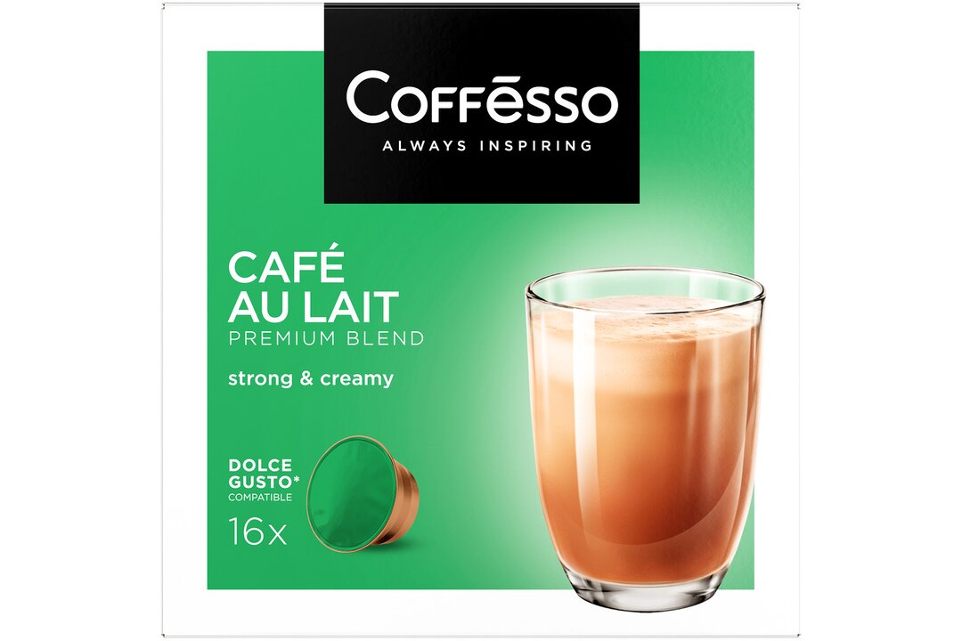 

Кофе в капсулах для кофемашин Coffesso Cafe Au Lait 10г х 16 капсул