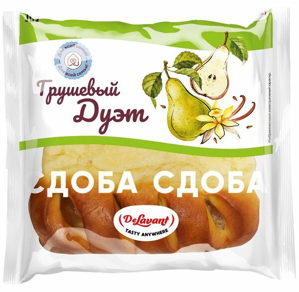 Сдоба Delavant Грушевый дуэт, 80 г