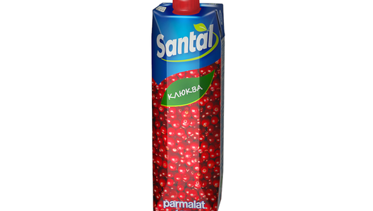 Напиток сокосодержащий «Клюква», Santal, 1 л, Россия