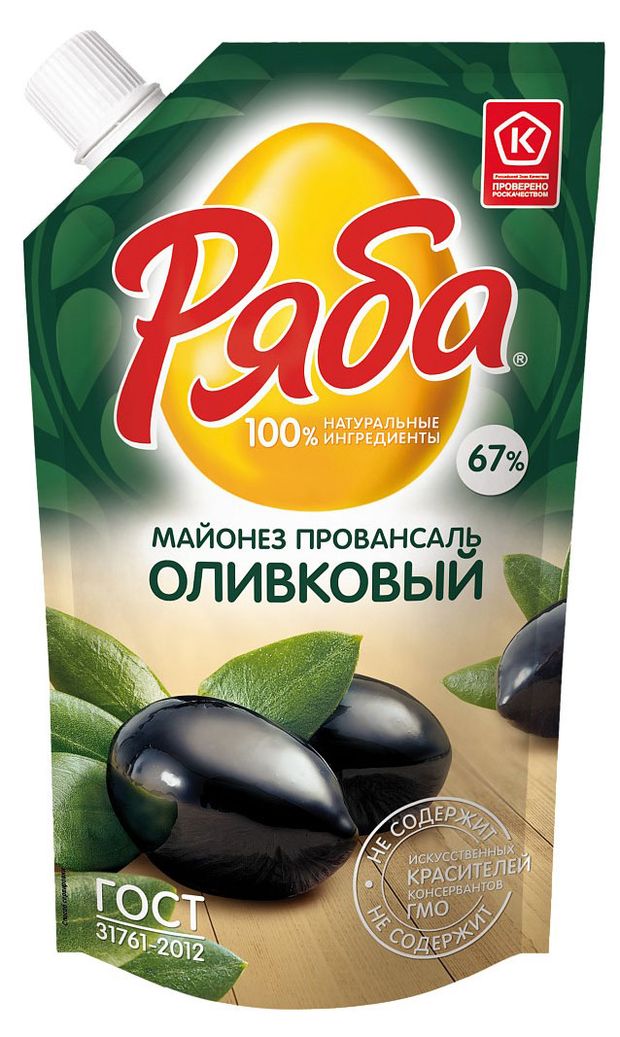 

Майонез Ряба Оливковый 67% 192 г