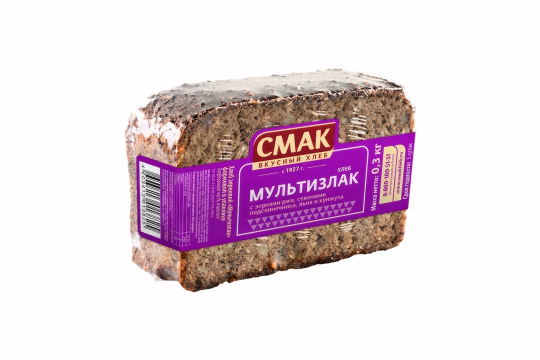 

Хлеб Смак Мультизлак зерновой формовой 300 г