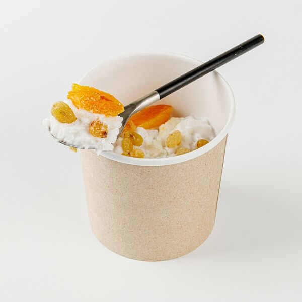 Каша рисовая на кокос молоке с с/фрукт, кафе