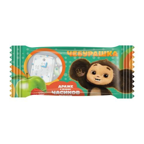 Драже Чебурашка часики со вкусом клубники и яблока