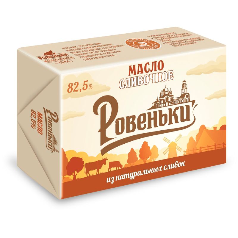 

Масло сливочное Ровеньки традиционное 82.5%