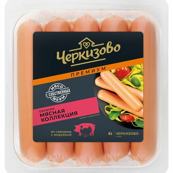 Сосиски Черкизово премиум мясная коллекция 336 г