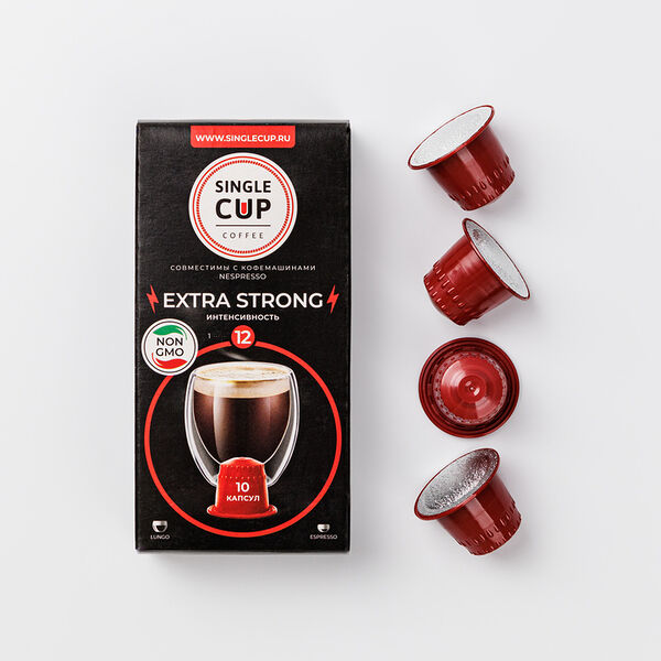 Кофе Extra Strong в капсулах, 10 штук