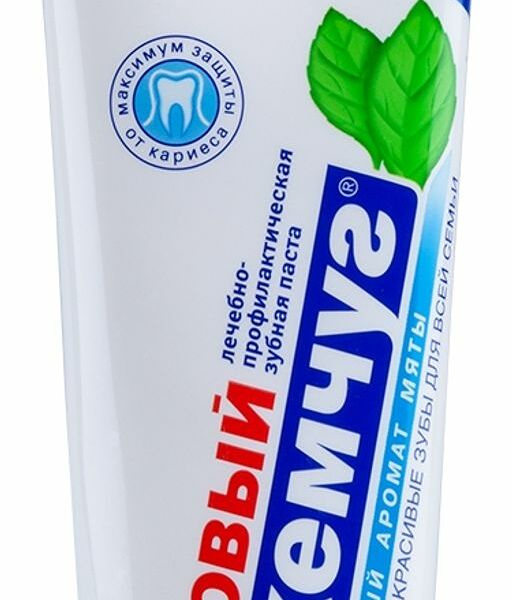 Зубная паста Новый жемчуг Комплекс Сильный аромат мяты
