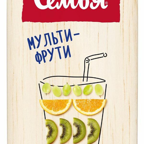 Напиток сокосодержащий Моя Семья Мульти-Фрути, 1.93л
