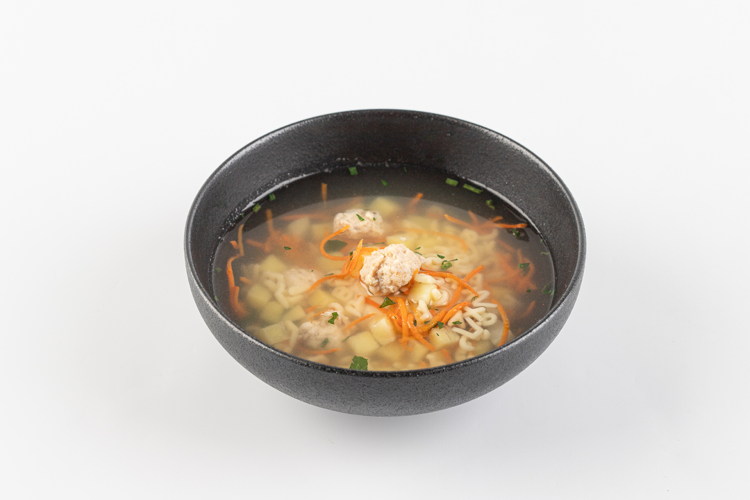 

Суп ВкусВилл куриный с фрикадельками 260 г