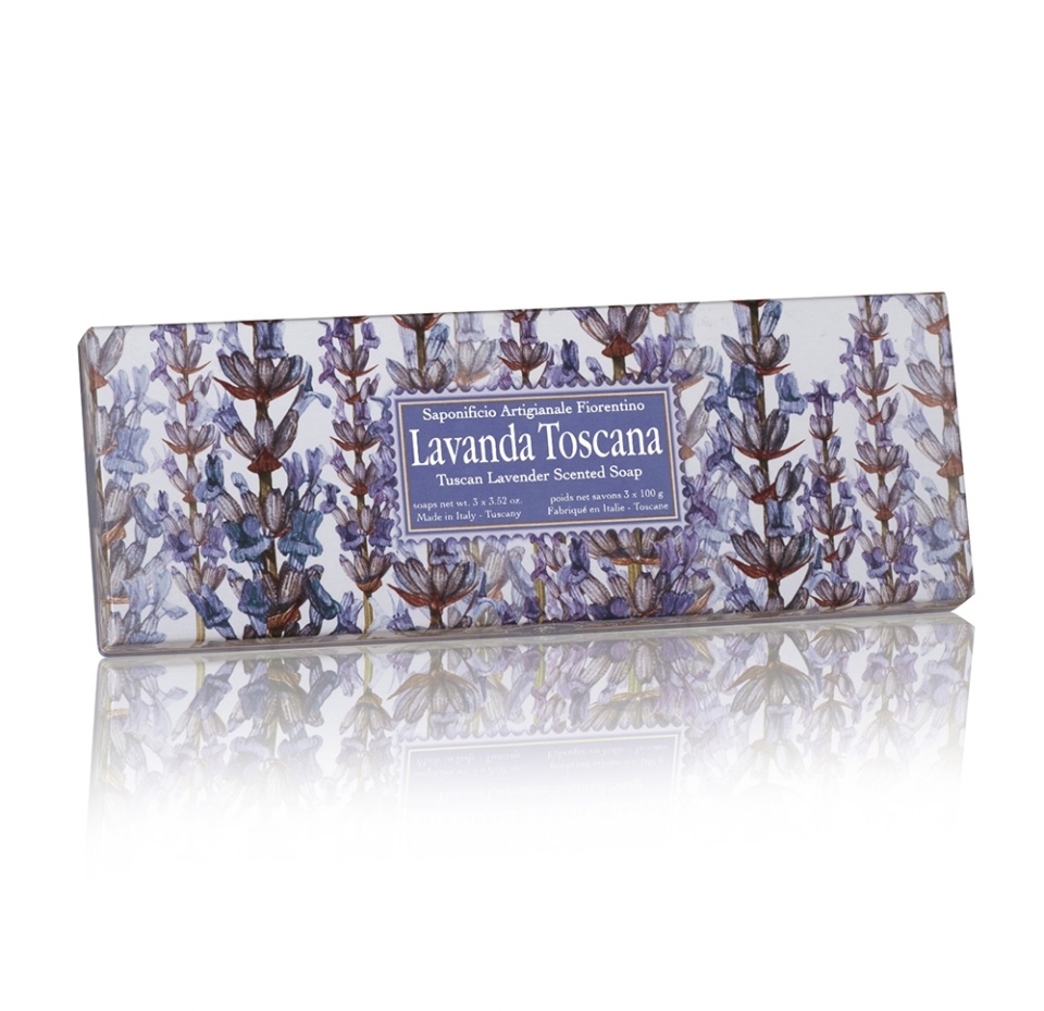 

Набор мыла Saponificio Artigianale Fiorentino тосканская лаванда 3 шт. х 100 г
