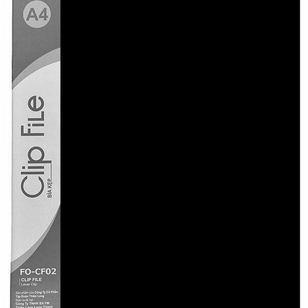 Папка Flexoffice с зажимом и карманом черная, 1 шт